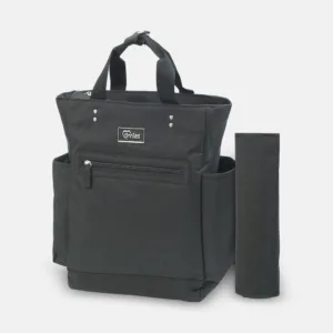 Baby Diaper Bag Pack Minimal Textured Black