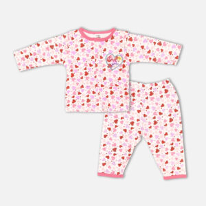 Carter's Heart Print 2-Piece Newborn Suit