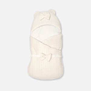 Off White Textured Baby Carry Nest & Swaddle Wrapper