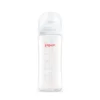 Pigeon SofTouch BPP wide neck nursing bottle 330ml with clear measurement markings and a white cap.