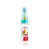 Farlin The Easy Feeder all-in-one baby spoon feeding bottle in blue, featuring a soft spoon attachment and cute bird illustrations.
