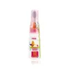 Farlin The Easy Feeder bottle with a pink soft spoon attachment and cartoon bird design on a white background.